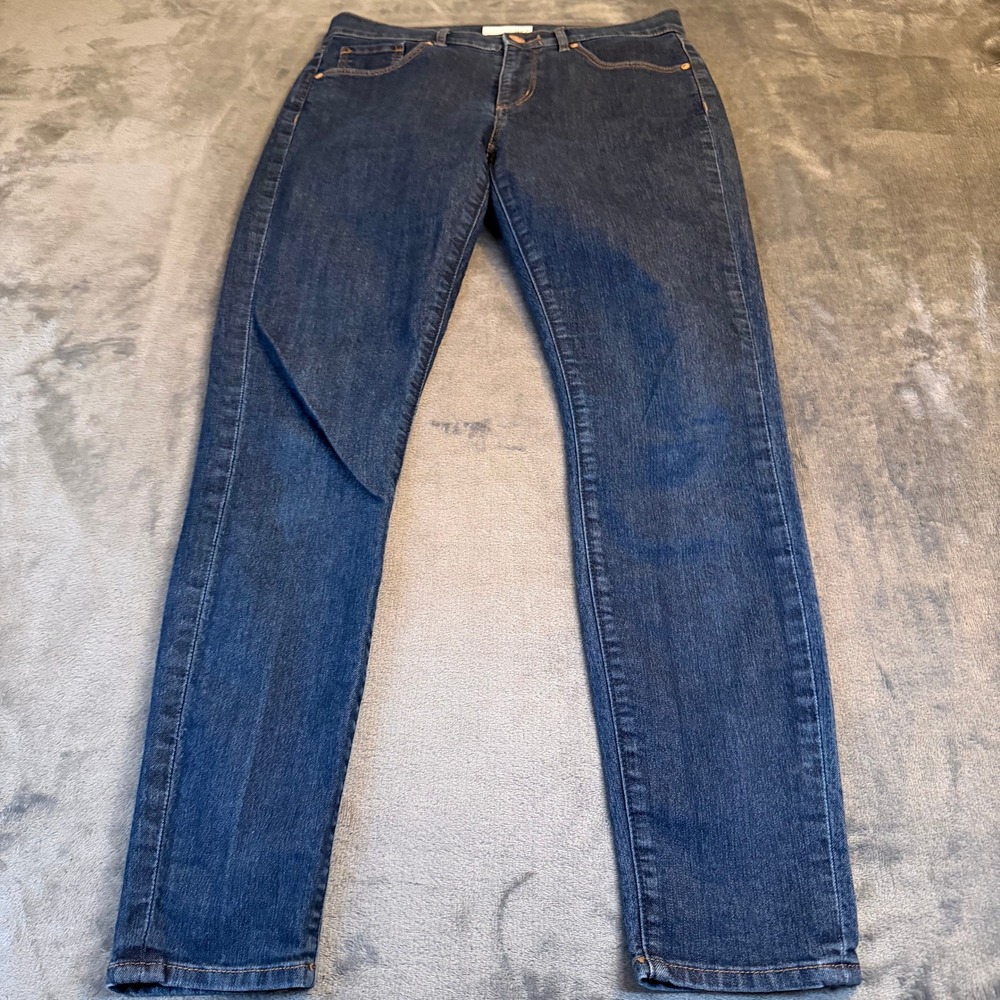 LOFT Skinny Jeans Dark Wash Blue Denim‎ Pants Women's Size 6 / 28